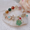 Wholesale Vintage Flower Crystal Beaded Bracelet