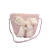 Wholesale Straw Bow Knot Handwoven Kids Bag