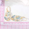 Wholesale Preserved Flower Geometric Earrings