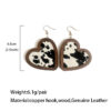 O1CN01znt7Cj1zp30mLm5a4_2215459036762-0-cib Wholesale Valentine's Day Genuine Leather Heart Leopard Print Horsehair Inlaid with Wooden Classic Retro Earrings