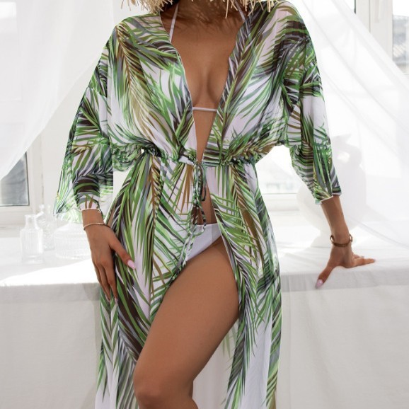O1CN01zqP2iY1byALWjwAeV_2212771553533-0-cib Wholesale Printed Beach Cover Up Polyester Swimwear