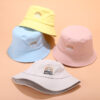 Wholesale LGBT Rainbow Embroidery Cotton Bucket Hat