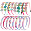 Wholesale Colorful Heart Star Gradient Rainbow Mermaid Headband