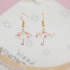 Wholesale Rainbow Umbrella Acrylic Earrings