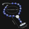 Wholesale Flower Bead Diamond Heart Angel Wings Prayer Bead Bracelet