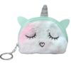 O1CN01zy4AUU1Ma92NxHOH8_2206772081450-0-cib Wholesale Cute Cartoon Half Circle Unicorn Tie Dye Plush Coin Purse Polyester Wallet Keychains