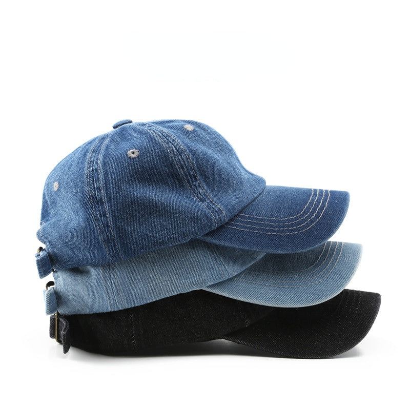 Wholesale Cotton Solid Color Light Board Denim Baseball Cap