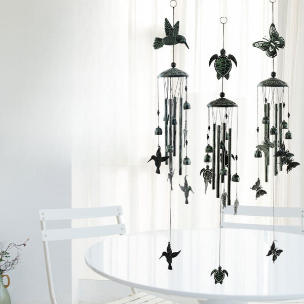 a2070535f0a5ab9be75a60415ef0cdfc Wholesale Vintage Metal Green Wrought Iron Easter Wind Chimes