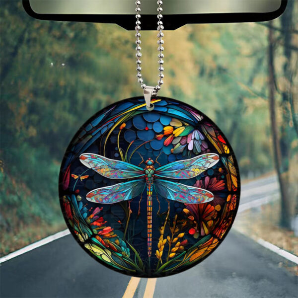 Wholesale New Acrylic Christmas Halloween Ornament Dragonfly Wreath Car Pendant