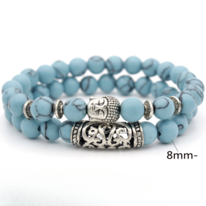 a39f96a04932d4a5ab51bf171244e264 Wholesale Volcanic Rock Buddha Head Stone Combination Multi-Circle Beads Bracelet