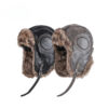 Wholesale of Autumn and Winter Imitation Leather Outdoor Windproof Ear Protection and Warm Pilot Hats
