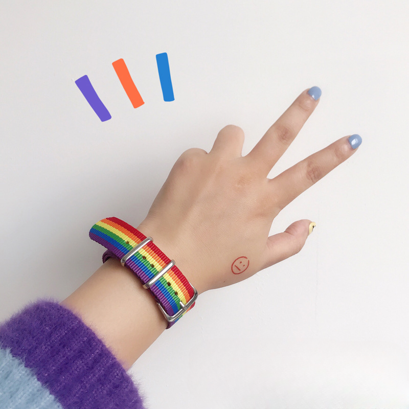 Wholesale Girly Heart Rainbow Gift Bracelet