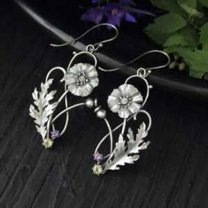 a998ea55de726a1a3a79b747b1aa61c5 Wholesale Multicolor Floral Alloy Earrings