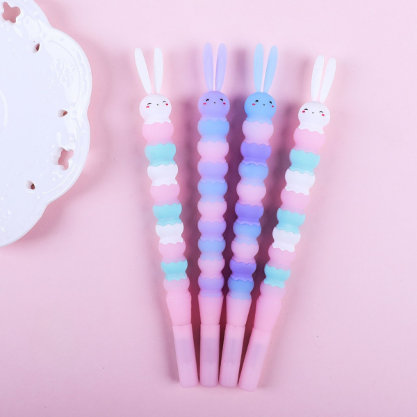 Wholesale Plastic Ice Cream Rabbit Gel Pen