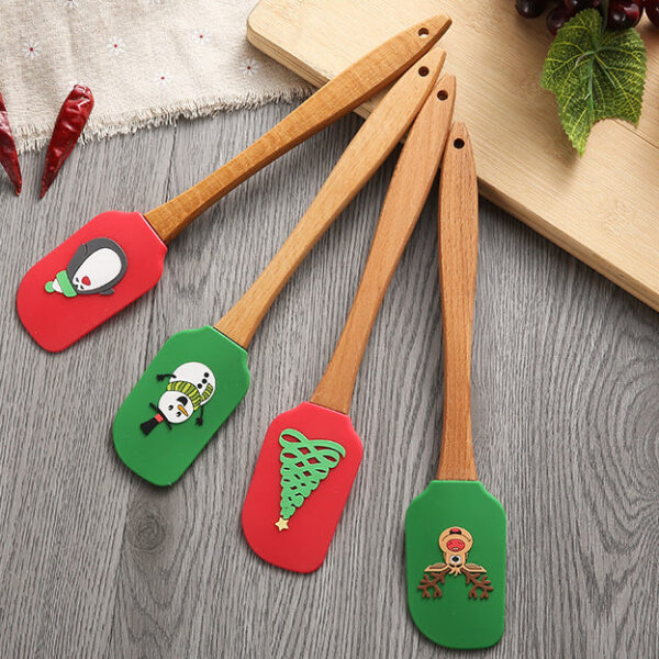 Wholesale Butter Spatula Christmas Series Kitchen Silicone Spatula