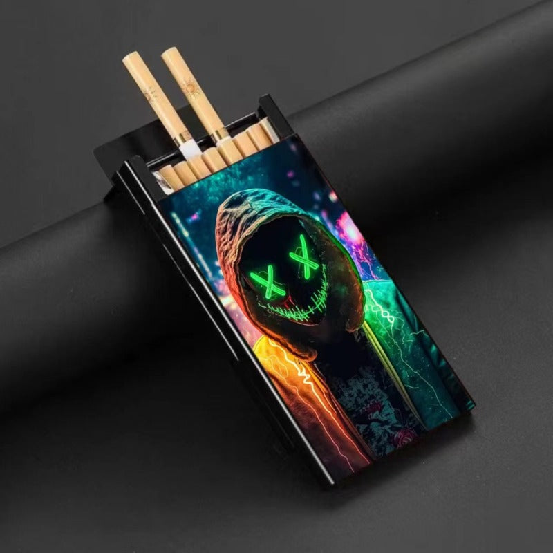 Wholesale Metal Fine Tube Anti op and Moisture-proof Painted Creative Cigarette Box