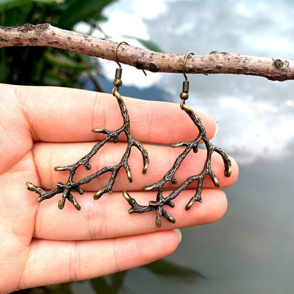 Wholesale Dendritic Alloy Earrings