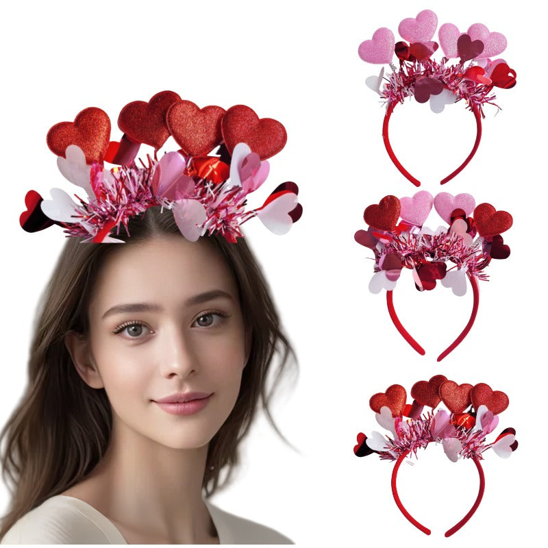 Wholesale Valentine's Day Love Glitter Love Bachelor Party Wedding ess Headband