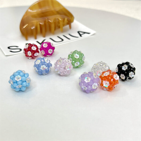 Wholesale Crystal Ball Flower Beads