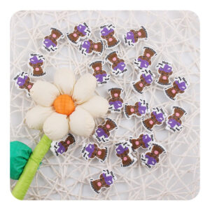Wholesale Cartoon Animal Magic Cow Silicone Beads