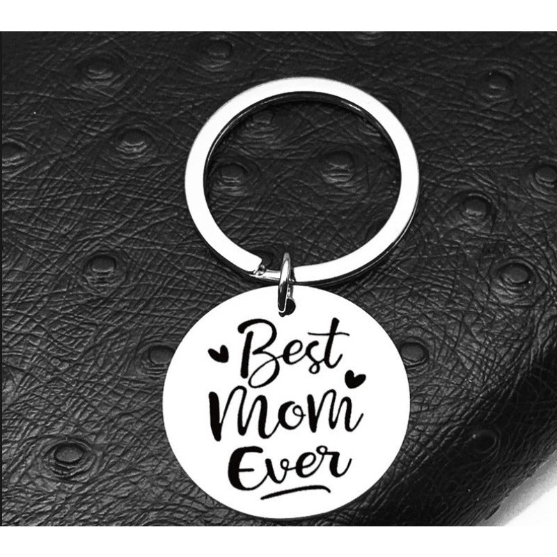 Wholesale Best Mom r Stainless Steel Keychains