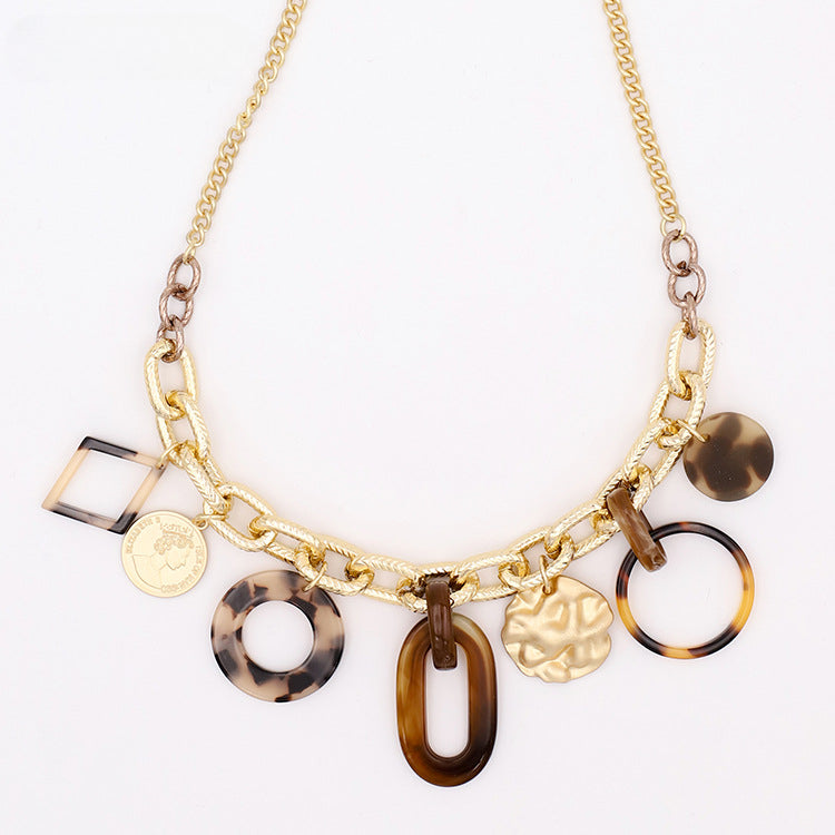 Wholesale Resin Geometric Necklaces