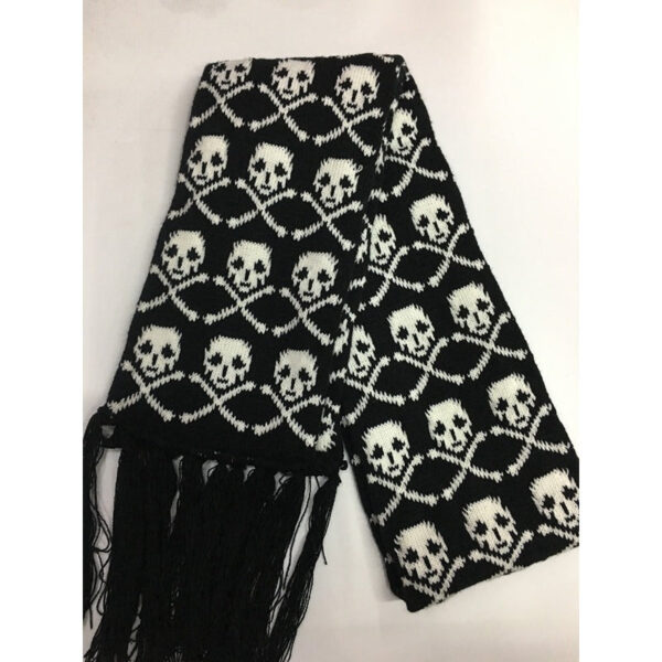 Wholesale Knitted Jacquard Ghost Head Skull Scarves