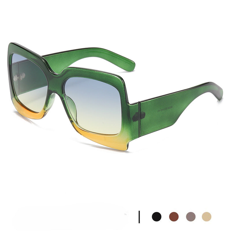 Wholesale New Ladies Large Square Frame PC Sunglasses