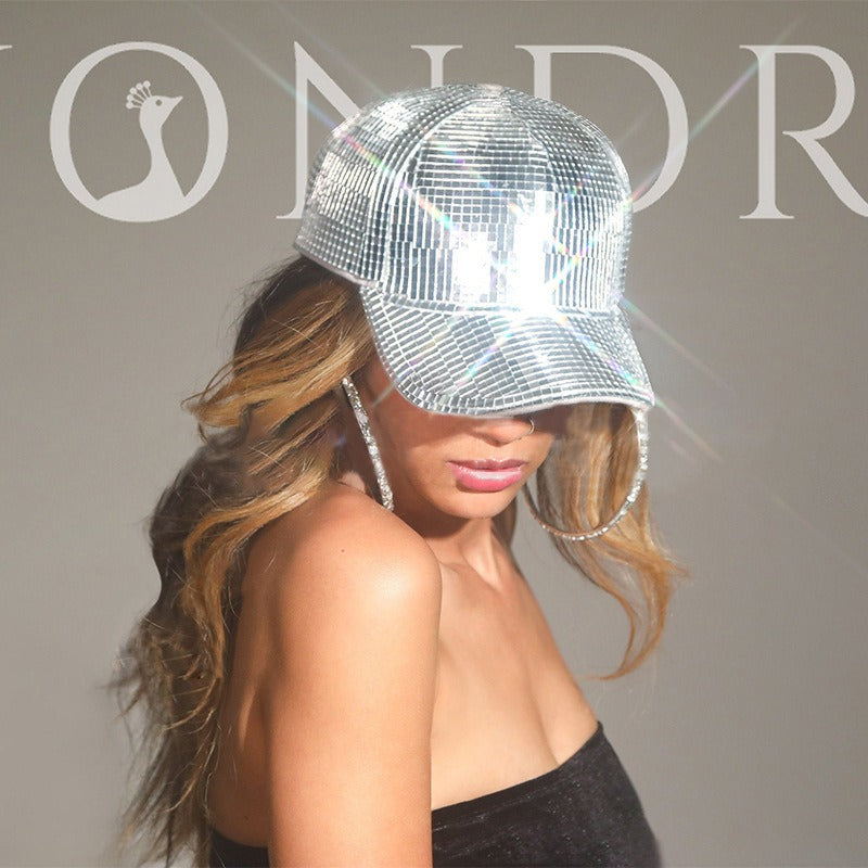 Wholesale Mirrored Disco Ball Mirrored Party Baseball Cap