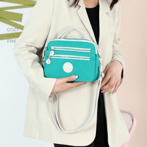 Wholesale New Simple Contrast Color Messenger Nylon Shoulder Bag