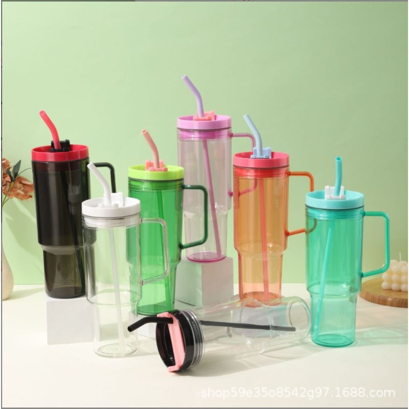 Wholesale 40oz Big Mac Large-capacity Plastic Water Bottle