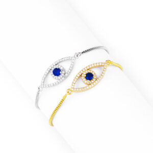 Wholesale Zircon Devil Eye Full Diamond Bracelet OLY-BT-AS002