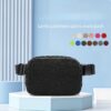 c7138c63f53c9502cd57a8cec1c6b533 Wholesale Lamb Plush Chest Bag Outdoor Sports Crossbody Waist Bag