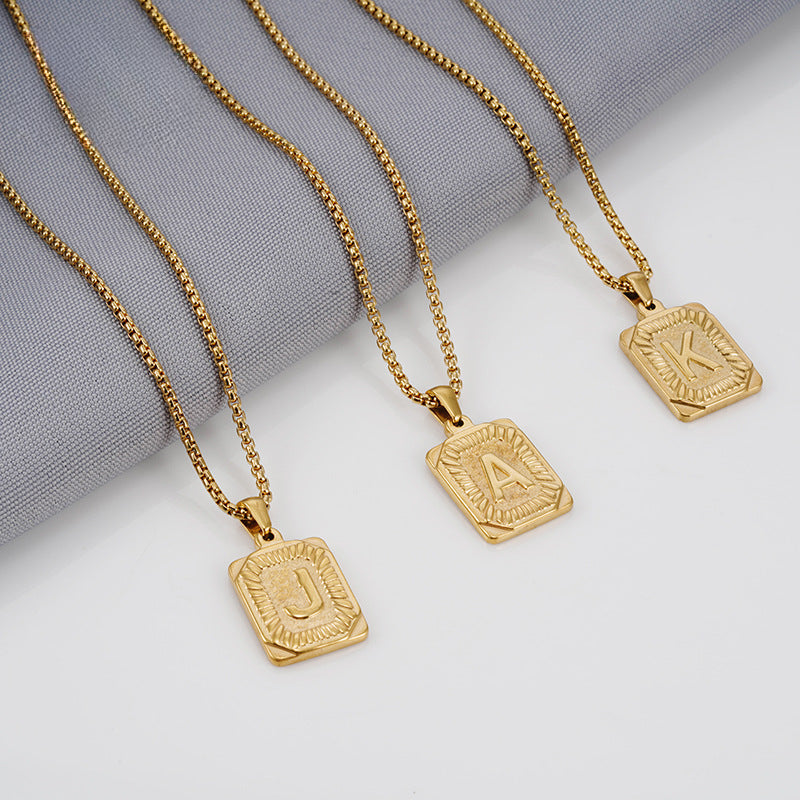 Wholesale 18K Stainless Steel Necklace Gold Titanium Steel Necklace