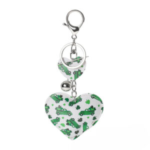 Wholesale St. Patrick's Day Leather Love Keychain
