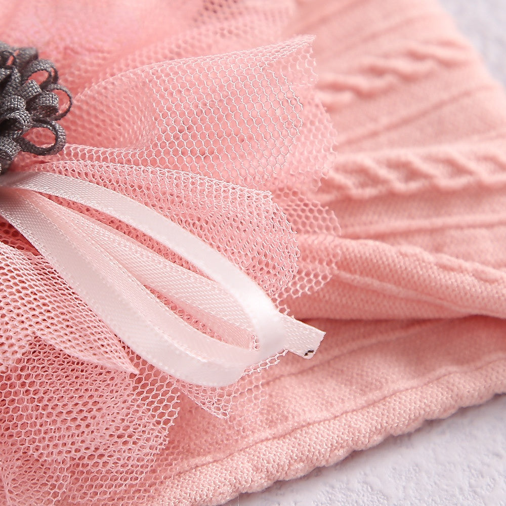 Wholesale Nylon Mesh Tassel Suower Baby Headband