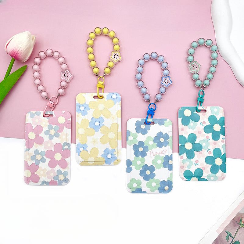 Wholesale Flower ID Card Holder Tag Bracelet Keychain