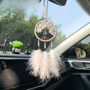 Wholesale White Crystal Life Tree Pendant Car Hanger