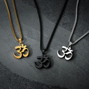 cf5f130a2a907415c5ff99615c7b16da Wholesale Titanium Steel Ohm Trendy Men's Hip-hop Necklaces