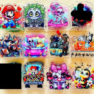 Wholesale 10cm Popular Cartoon DIY Acrylic Pen Holder OLY Exclusive