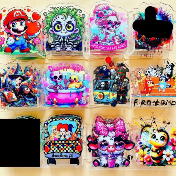 d409c3903ae8d59d2e8be2fb7d828fea Wholesale 10cm Popular Cartoon DIY Acrylic Pen Holder OLY Exclusive