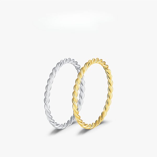 Wholesale Fried Dough Twists Sterling Silver Ring