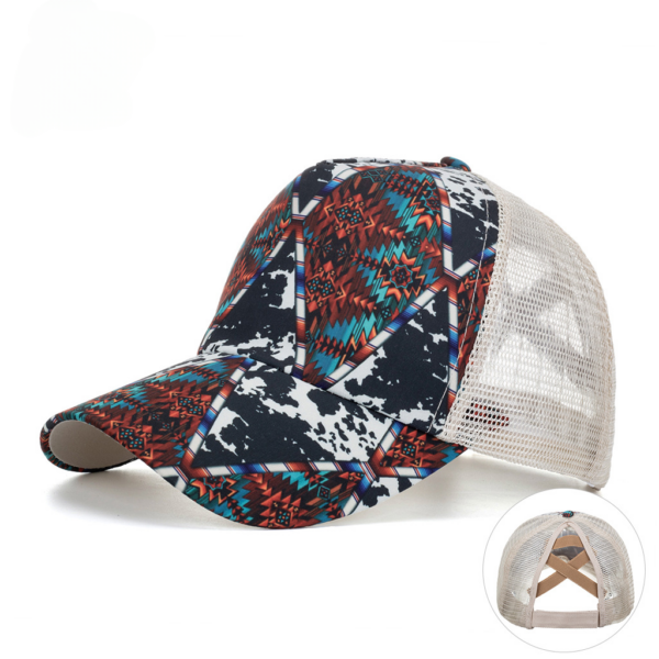 Wholesale Polyester Aztec Pattern Rhombus Stripe Baseball Cap