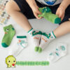 Wholesale Kids Cartoon Dinosaur Combed Cotton Mesh Socks