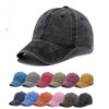 Wholesale Washed Cotton Embroidered Logo Baseball Caps
