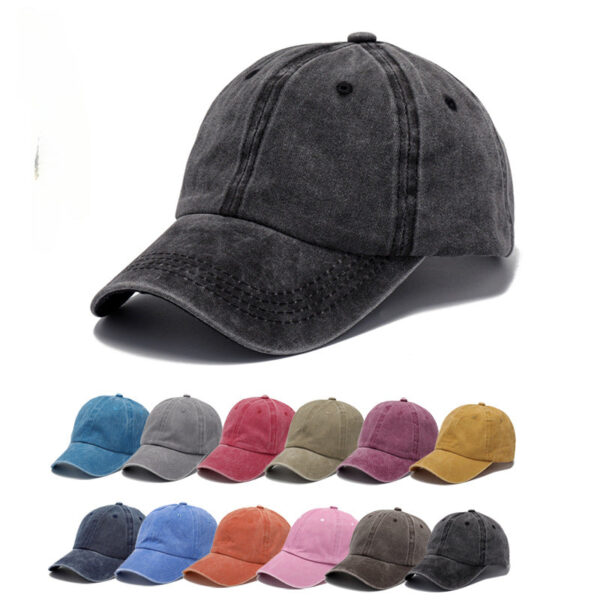 Wholesale Washed Cotton Embroidered Logo Baseball Caps
