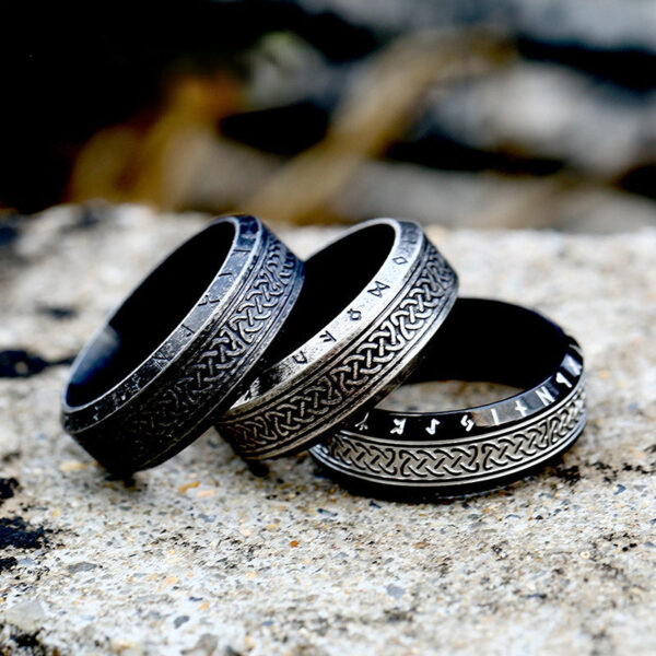 Wholesale Vintage Carter Knot Titanium Steel Rings