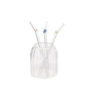 dc163f93bb8a36fcf5a8924014500559 Wholesale Colorful Flower Borosilicate Glass Transparent Straws