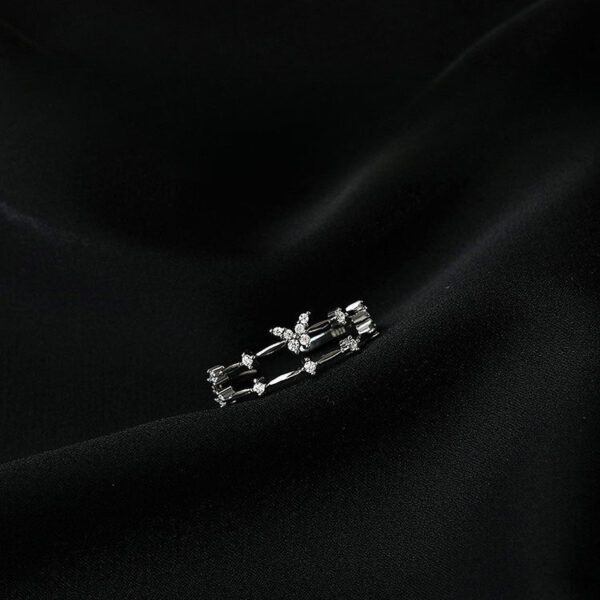 Wholesale Butterfly Double Layer Sterling Silver Rings