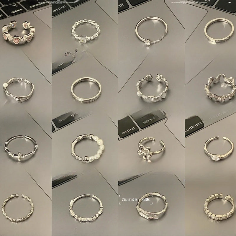 Wholesale plain ring irregular 925 sterling sier ring
